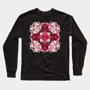 Red Floral Design by Avril Thomas Long Sleeve T-Shirt